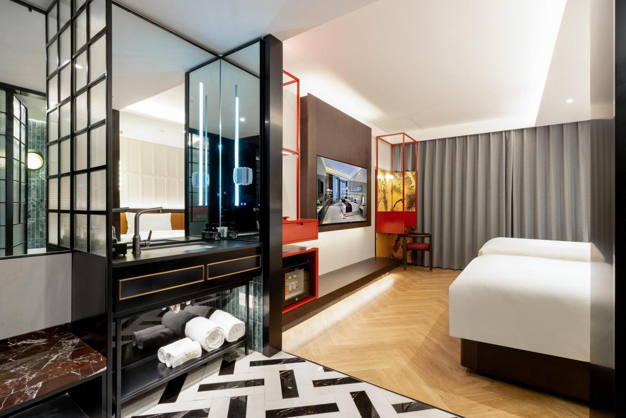 Beijing Tangfu Sanlitun Boutique Hotel---Breakfast, Restaurant And Bar, Close To Tian'Anmen Square Forbidden City Temple Of Heaven, Laundry, Gym, Robot, Ticket Service, Located In City Center Subway Line 2, One Station To Airport Express Bagian luar foto